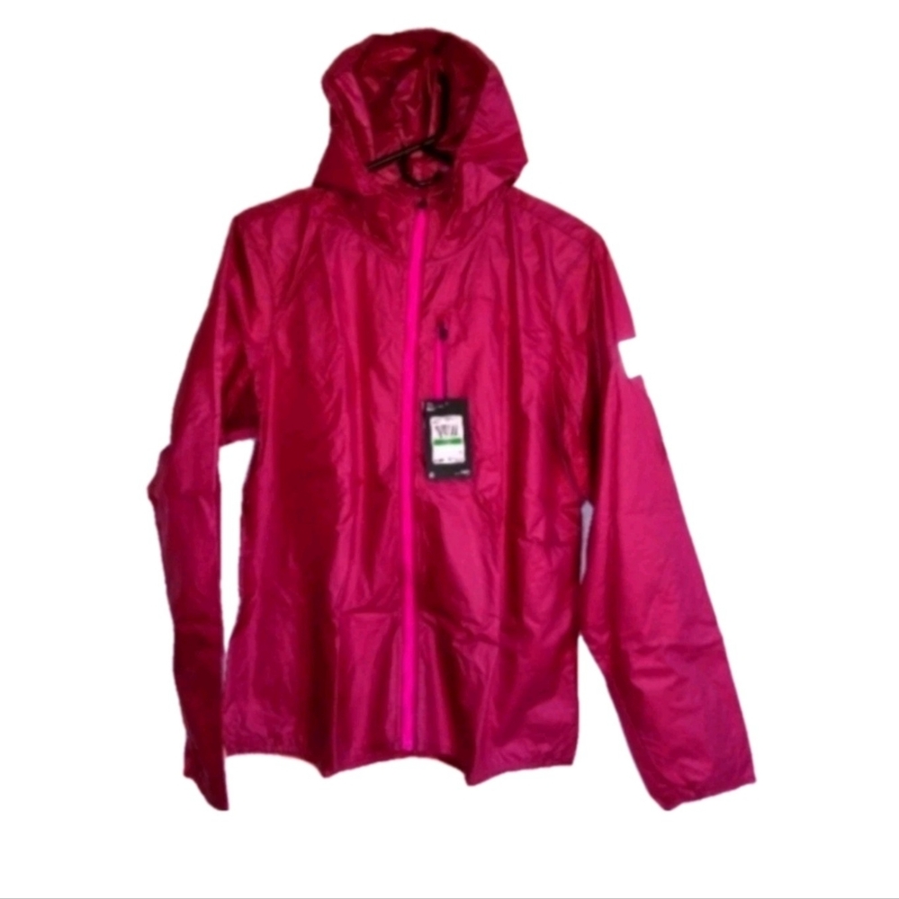 Under Armour Packable Lightweight Water Repellent Windbreaker Purple Jacket NWT
